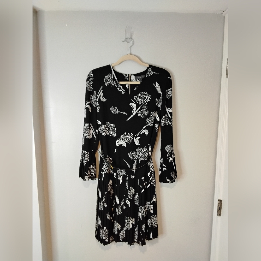 Black and White Floral Dress